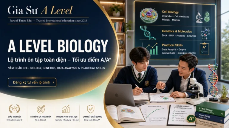 A Level Biology: Lộ Trình Ôn Tập Toàn Diện Đạt A/A*