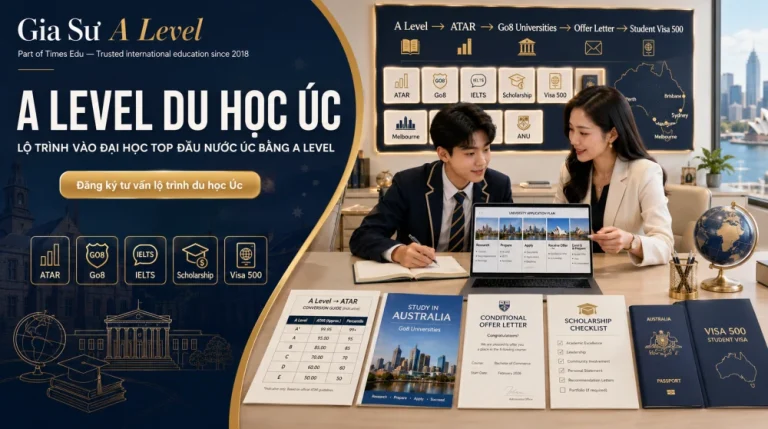 A Level Du Học Úc: Lộ Trình Vào Đại Học Top Đầu Nước Úc