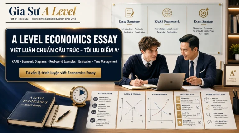 A Level Economics Essay: Hướng dẫn viết luận đạt điểm cao