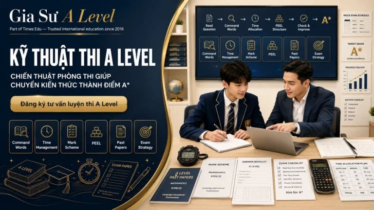 Kỹ Thuật Thi A Level: Chiến Thuật Phòng Thi Giúp Đạt A*