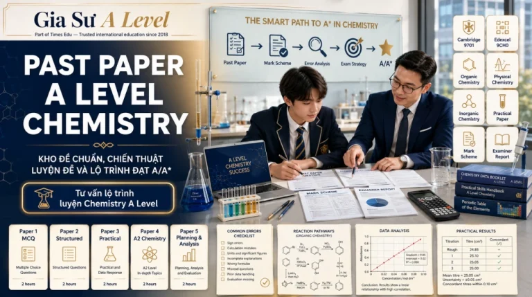 Past Paper A Level Chemistry: Kho Đề, Cách Luyện & Chiến Thuật A*