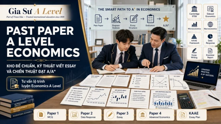 Past Paper A Level Economics: Kho Đề, Cách Luyện & Chiến Thuật A*