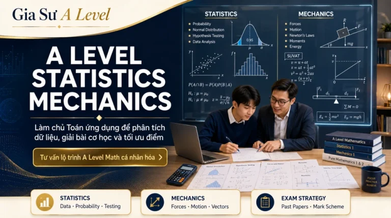 A Level Statistics Mechanics: Cấu trúc và cách học hiệu quả