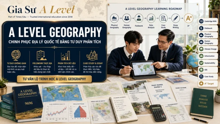 A Level Geography: Chương Trình, Fieldwork Và Chiến Lược Đạt A*