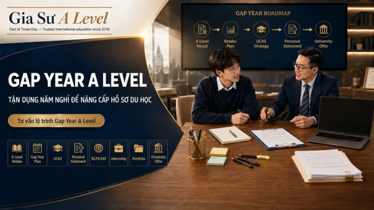 Gap Year A Level: Cách tận dụng năm nghỉ để nâng cấp hồ sơ du học